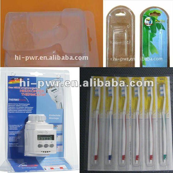 Plastic clam-shell packaging machine